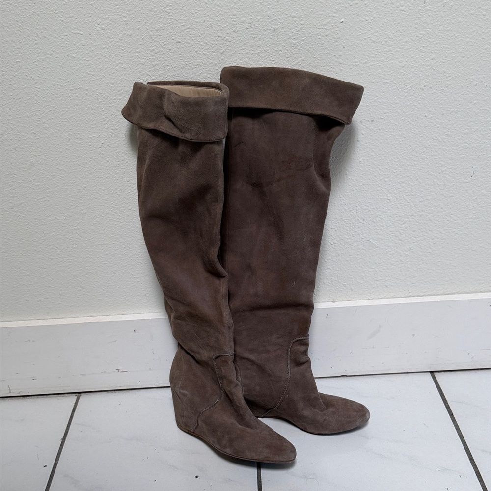 Suede Over-the-Knee Boots  1 inch heel - Michael Kors